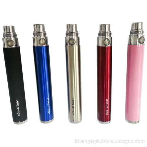 Hottest E Cigarette, E-Cigar EGO C Twist Battery 1300mAh/1100mAh/900mAh/650mAh